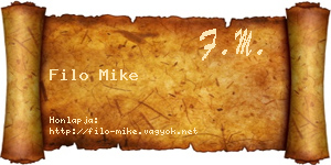 Filo Mike névjegykártya